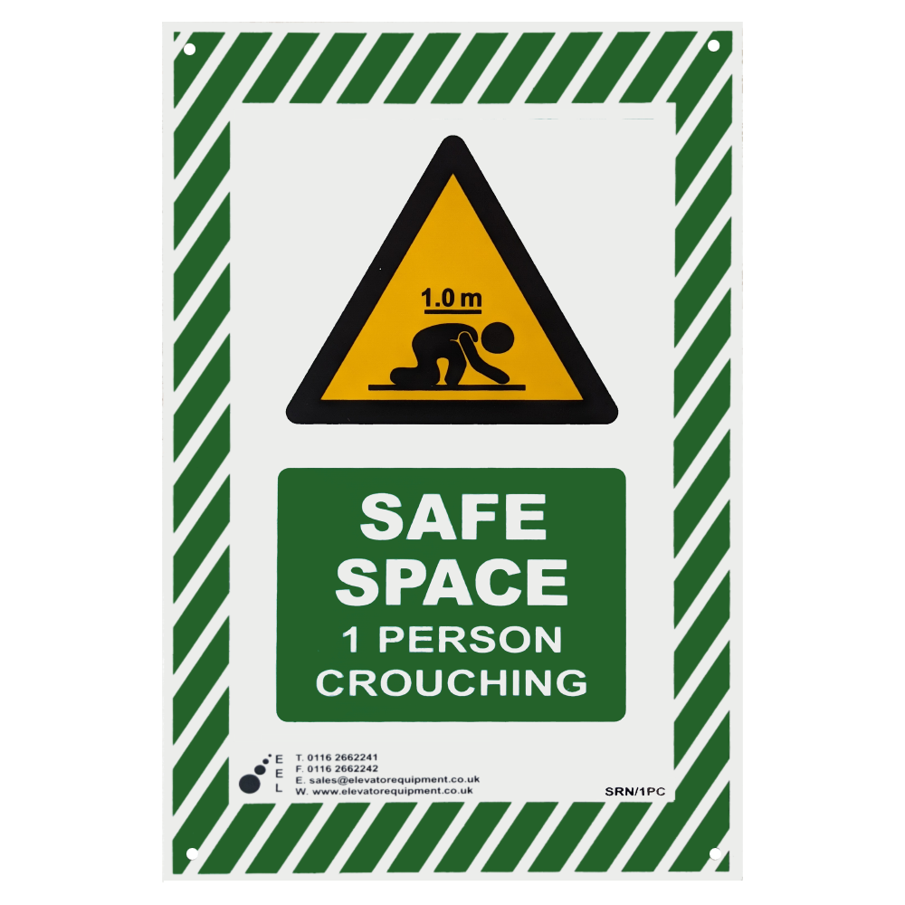 Safe Refuge Signs to EN8120 Elevator Equipment